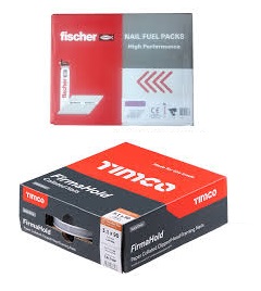 Fischer and Firmahold Gas & Nail Packs